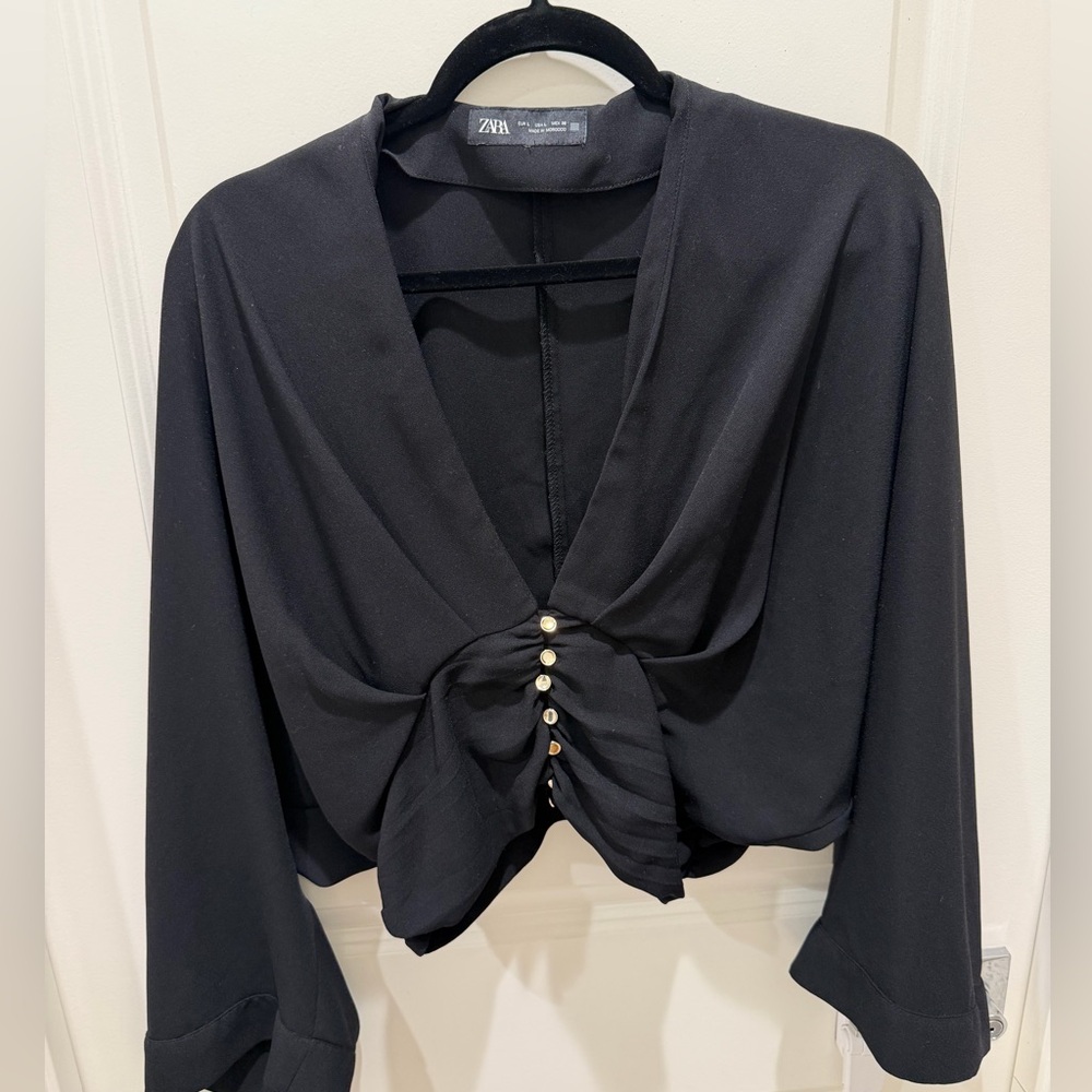Zara Cropped Blouse